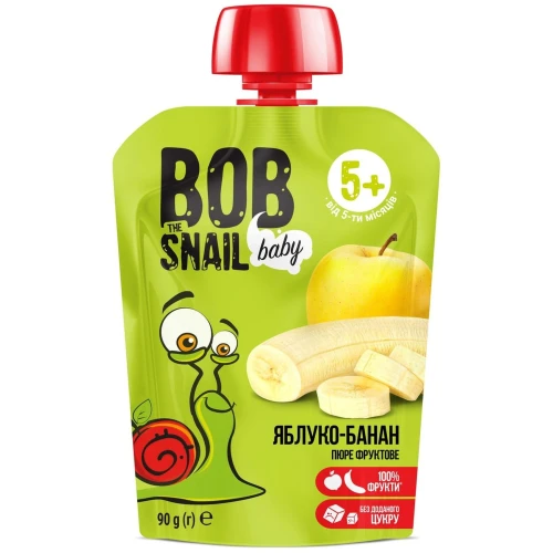 Пюре Bob Snail яблоко-банан (5 мес+), 90 г купить в Кишиневе