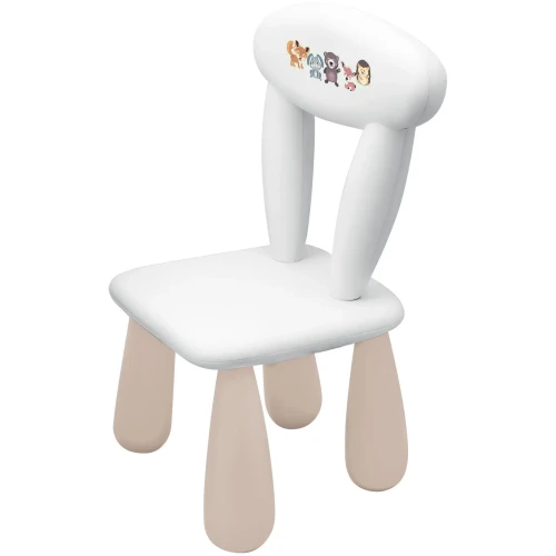 Măsuță cu scaun Maltex Luna Nature Buddies White Beige cumpăra în Chișinau