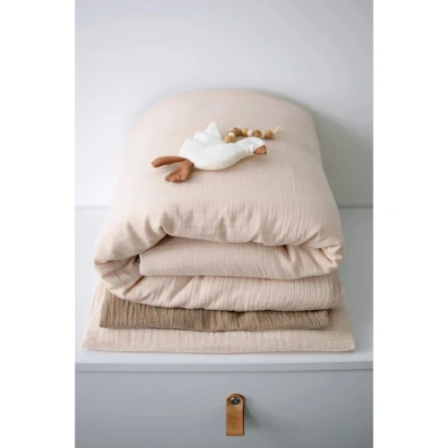 Lenjerie de patut Veres Mustard-Beige (3 piese), 120x60 cm cumpăra în Chișinau