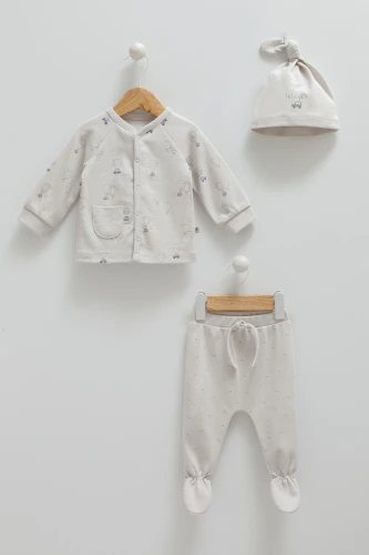 Set din 3 piese Caramell Flaying Cars Grey (6-9L) cumpăra în Chișinau