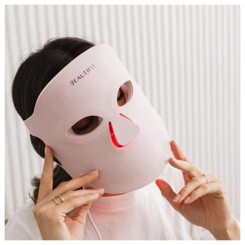 Masca facială LED pentru fototerapie Beautifly Aura Glam Pro Pink cumpăra în Chișinau