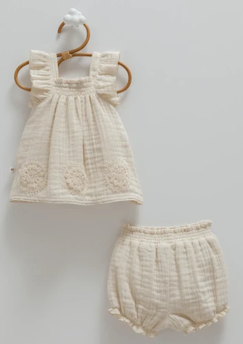 Set din 2 piese Caramell Lace Flowers Beige (6-9L) cumpăra în Chișinau