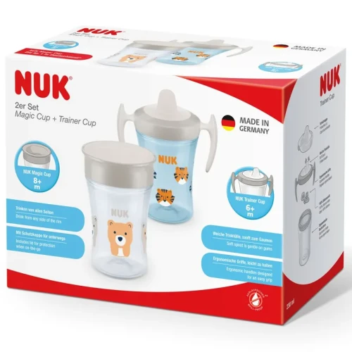 Set de 2 cani NUK Magic Cup (8 luni+) + Trainer Cup (6 luni+), 230 ml cumpăra în Chișinau