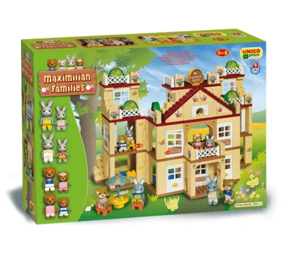 Set construcție Androni Giocattoli Maximilian Families Hotel, 296 elemente cumpăra în Chișinau