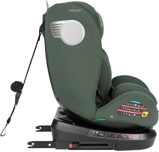 Автокресло 40-150 см (i-Size) Isofix KikkaBoo i-Moove 2 Army Green, поворотное 360° купить в Кишиневе