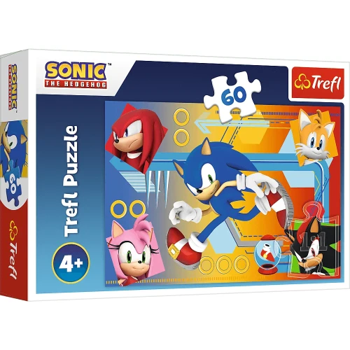 Пазл Trefl SEGA Sonic The Hedgehog Sonic in action, 60 элементов купить в Кишиневе