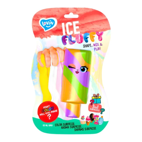 Игрушка-антистресс Lovin Ice Fluffy, слайм Мороженое Эскимо с сюрпризом, в асс. купить в Кишиневе