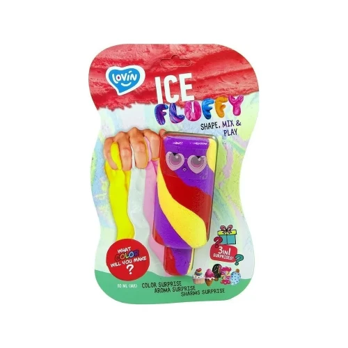 Игрушка-антистресс Lovin Ice Fluffy, слайм Мороженое Эскимо с сюрпризом, в асс. купить в Кишиневе