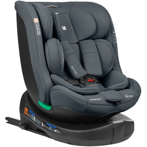Scaun auto 40-150 cm (i-Size) Isofix KikkaBoo i-Round Dark Grey, rotativ 360 cumpăra în Chișinau