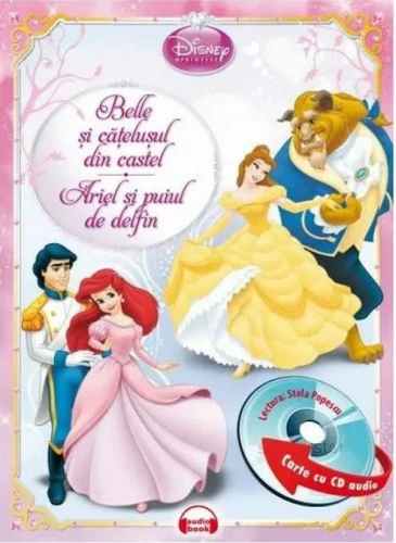 Carte Disney Audiobook Belle și cățelușul din castel. Ariel și puiul de delfin +CD cumpăra în Chișinau