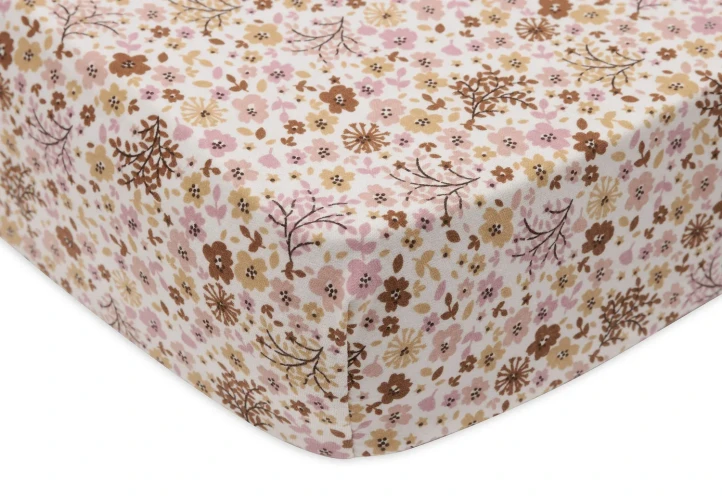 Простыня на резинке Jollein Jersey Flower Fairies, 120x60 см купить в Кишиневе