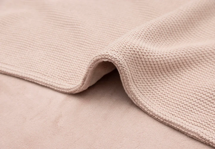 Пледик Jollein Basic Knit Wild Rose/Fleece, 75x100 см купить в Кишиневе