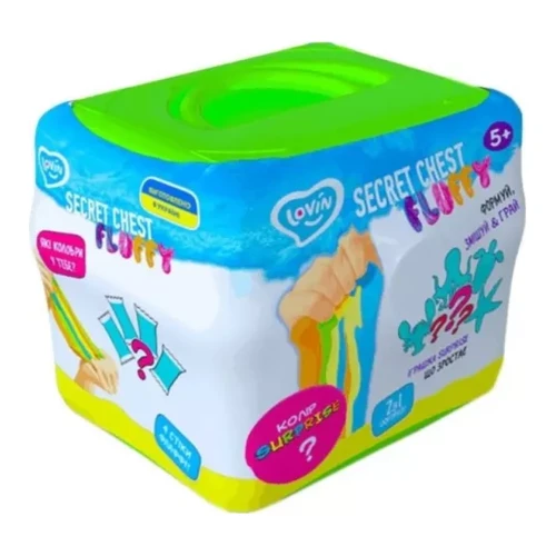 Игрушка-антистресс Lovin Secret Chest Fluffy, воздушный слайм с сюрпризом, в асс. купить в Кишиневе