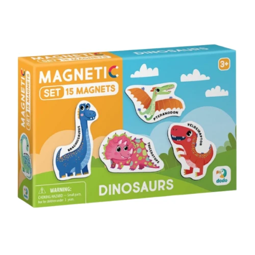 Set de creație DoDo Joc magnetic Dinozauri, 15 elemente cumpăra în Chișinau