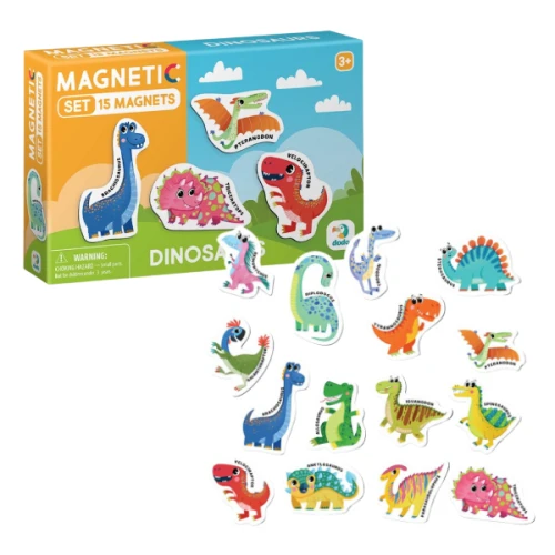 Set de creație DoDo Joc magnetic Dinozauri, 15 elemente cumpăra în Chișinau