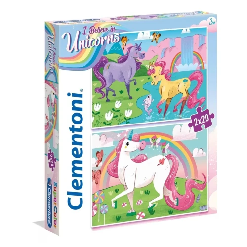 Пазл Clementoni I Believe In Unicorns, 2x20 элементов купить в Кишиневе