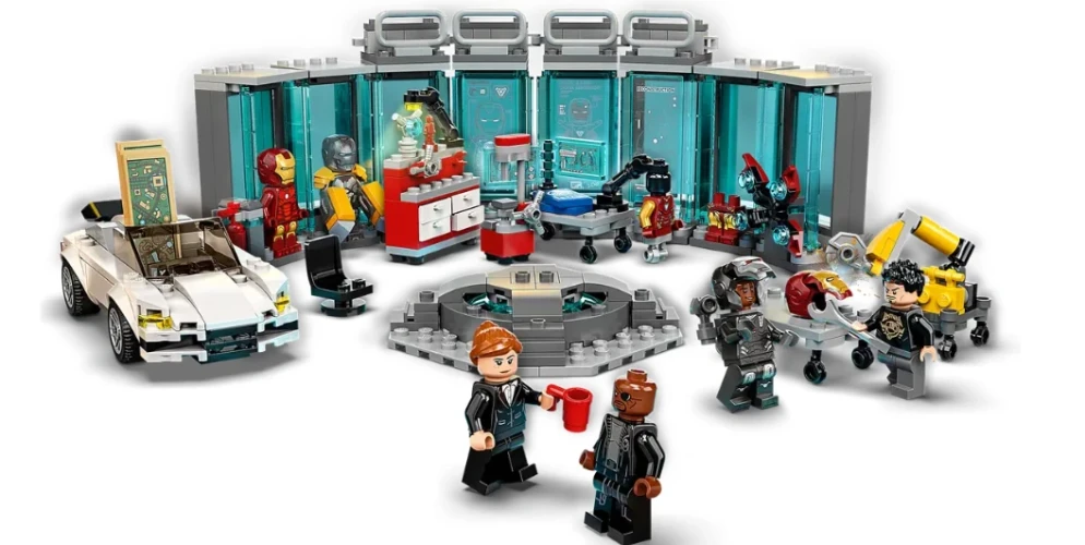 Set de constructie Lego Marvel Iron Man Armory , 496 elemente cumpăra în Chișinau