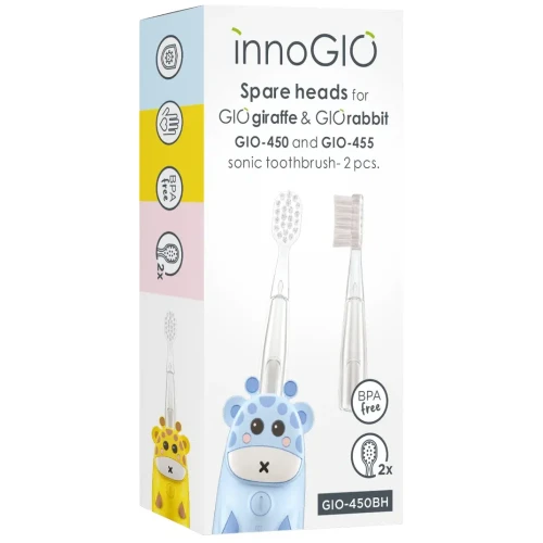 Rezerva pentru periuta de dinti pentru copii InnoGIO GIOgiraffe, GIOrabbit & GIOpanda (2-12 ani) cumpăra în Chișinau