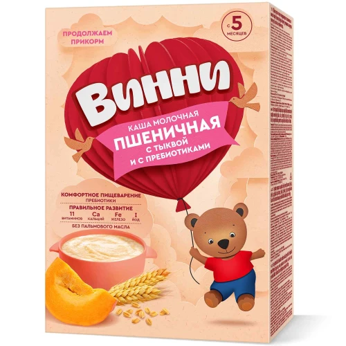 Каша Винни пшеничная с дынней молочная (5 мес+), 200 гр купить в Кишиневе