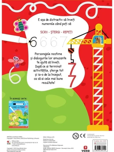 Carte Numere. Scrie, șterge, repetă! cumpăra în Chișinau