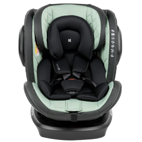 Автокресло 0-36кг Isofix KikkaBoo Stark Mint, поворотное 360 купить в Кишиневе
