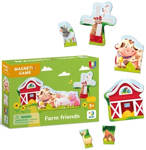 Puzzle-magnet educativ Dodo Friends from the Farm, 8 elemente cumpăra în Chișinau
