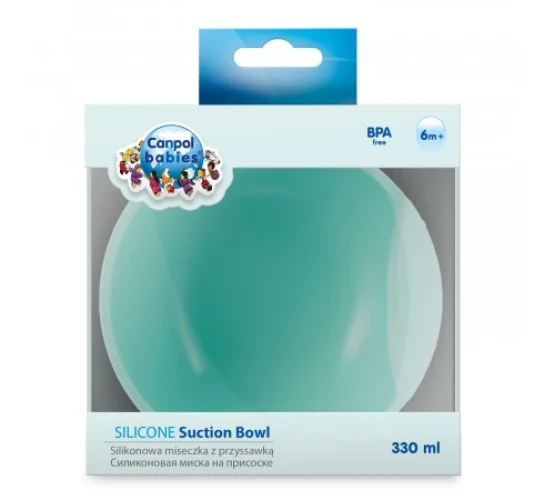 Силиконовая миска Canpol Babies Turquoise 300 мл  купить в Кишиневе