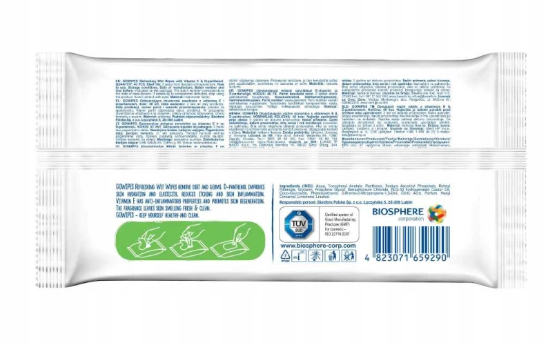 Șervețele umede GoWipes Antibacterial, 40 buc. cumpăra în Chișinau