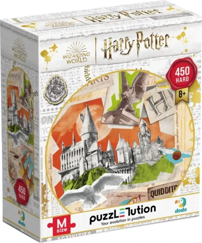 Puzzle Dodo Școala Hogwarts și terenul de Quidditch, seria Harry Potter, 450 elemente cumpăra în Chișinau