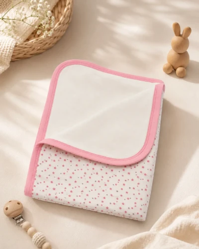 Пледик PernaMea Star Pink & White, 110x110 см купить в Кишиневе