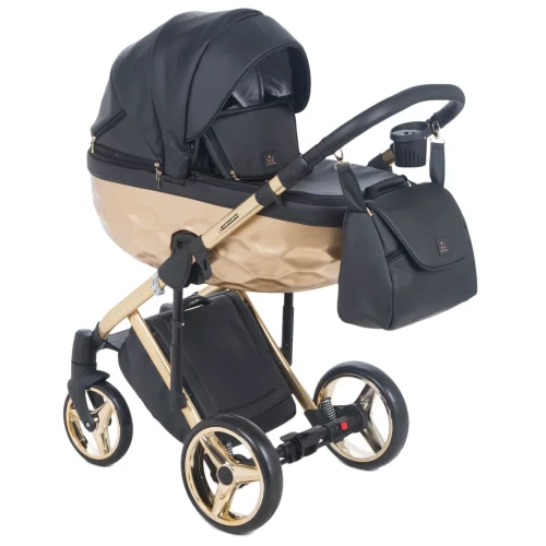 Carucior 2 in 1 Adamex Chantal Star Black Gold cumpăra în Chișinau