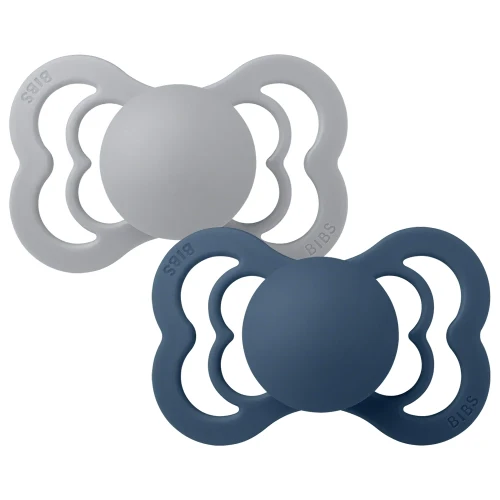 Анатомические латексный соски Bibs Couture Cloud & Steel Blue (0-6 мес.), 2 шт. купить в Кишиневе