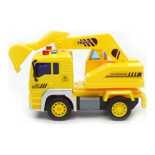 Инерционная машина Экскаватор Wenyi Builder WY511C со светом и звуком, желтая купить в Кишиневе