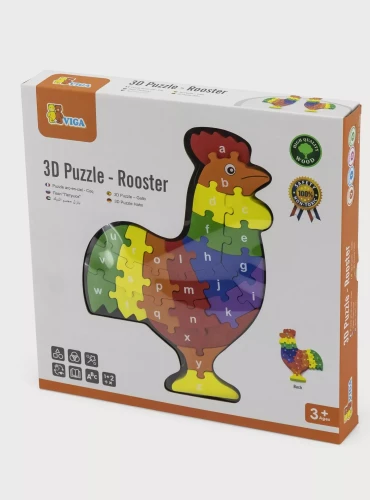Puzzle din lemn Viga 3D Rooster, 26 elemente cumpăra în Chișinau