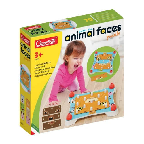 Puzzle educativ Quercetti Guess the animal face, 18 elemente cumpăra în Chișinau