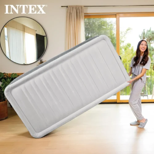 Saltea gonflabilă Intex Velur Full Comfort-Plush Mid-Rise cu pompă electrică încorporată 220 V cumpăra în Chișinau
