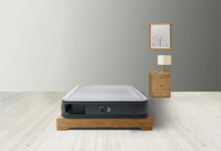 Saltea gonflabilă Intex Velur Full Comfort-Plush Mid-Rise cu pompă electrică încorporată 220 V cumpăra în Chișinau
