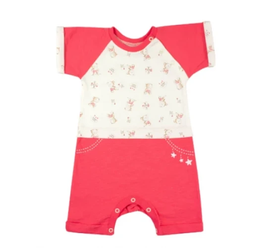 Боди с коротким рукавом Veres Little bear Pink, размер 68 купить в Кишиневе
