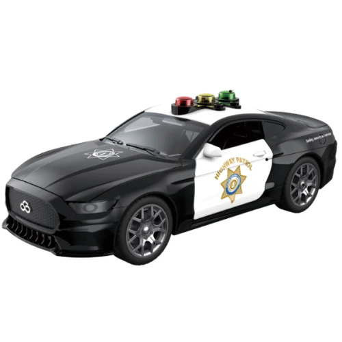 Mașină de poliție americană Wenyi cu inerție (lumină/sunet), scara 1:18 cumpăra în Chișinau