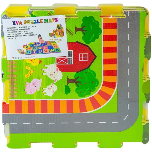Covoras pentru copii New World Autostrada Multicolor, 96x64 cm, 6 buc. cumpăra în Chișinau