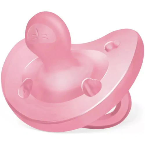 Ортодонтическая пустышка из силикона Chicco PhysioSoft Pink, 6-16 м купить в Кишиневе