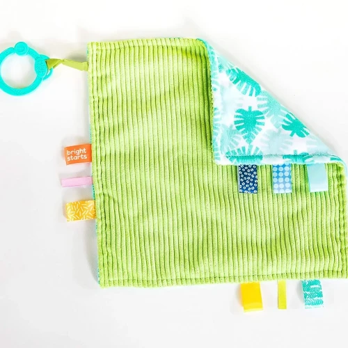 Пледик Bright Starts Little Taggies Tropic Turqouise, 30x30x1 см купить в Кишиневе