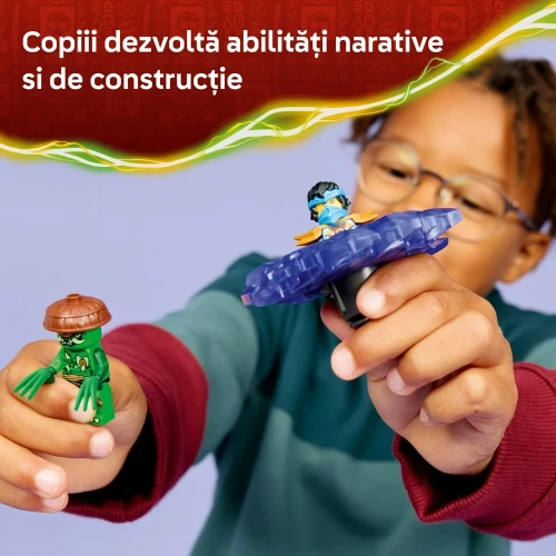 Set construcție Lego Ninjago Nya vs. Mutation Monster Spinner, 49 elemente cumpăra în Chișinau