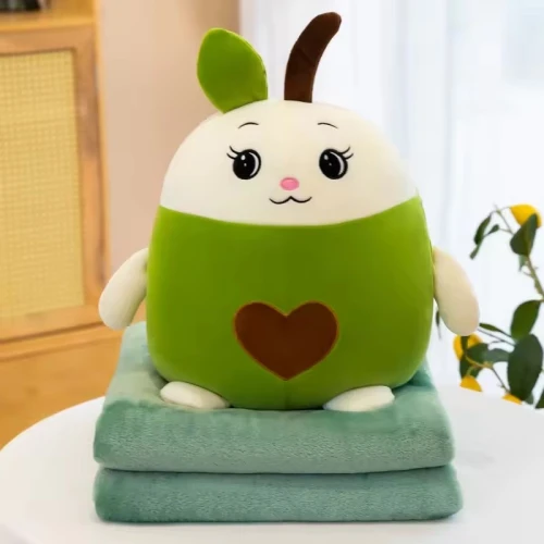 Мягкая игрушка ChiToys Яблоко с одеялом Зелёный, 40 см купить в Кишиневе