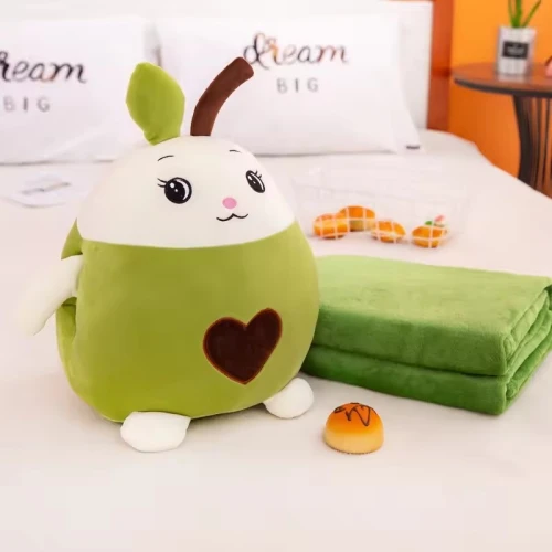 Мягкая игрушка ChiToys Яблоко с одеялом Зелёный, 40 см купить в Кишиневе