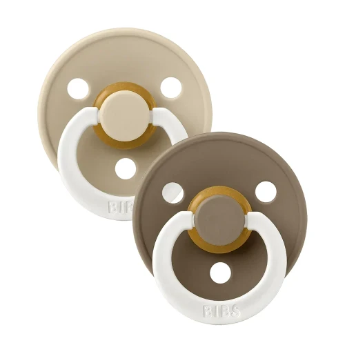 Круглые латексные соски Bibs Glow Vanilla & Dark Oak (18-36 мес.), 2 шт. купить в Кишиневе