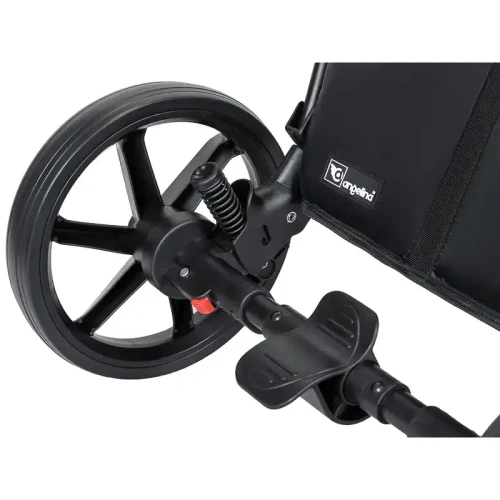 Carucior 2/1 Angelina Enigma Premium Eco Leather Black cumpăra în Chișinau