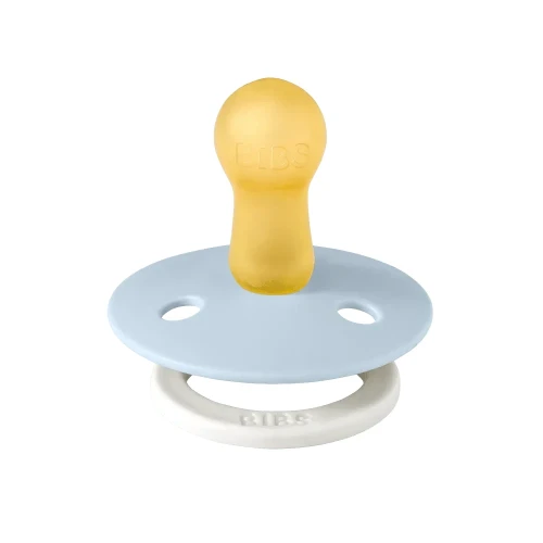 Suzetă rotundă din latex Bibs Colour Glow Iron & Baby Blue (6-18 luni), 2 buc. cumpăra în Chișinau