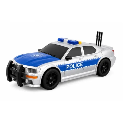 Set vehicule de poliție Wenyi Police cu fricțiune (lumini/sunete), scara 1:32 cumpăra în Chișinau
