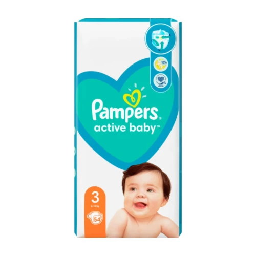 Подгузники Pampers Active Baby 3 (6-10 кг), 54 шт. купить в Кишиневе